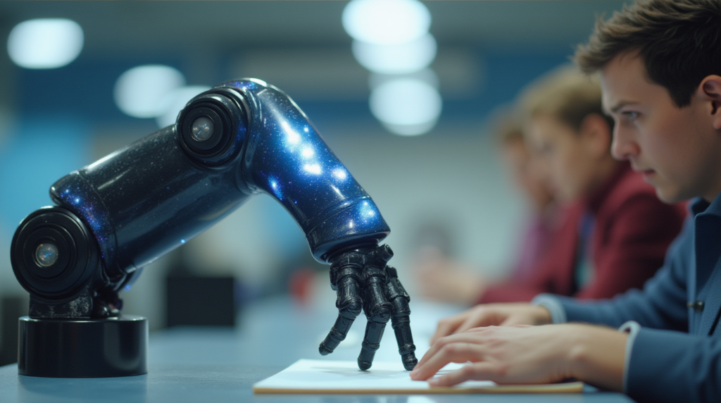 AI working with human